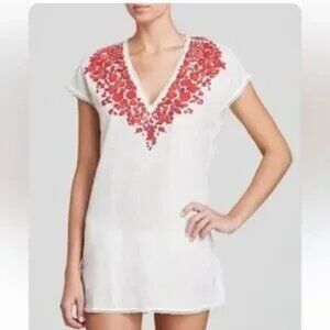 Tory Burch Issy Issy Embroidered Tunic Top